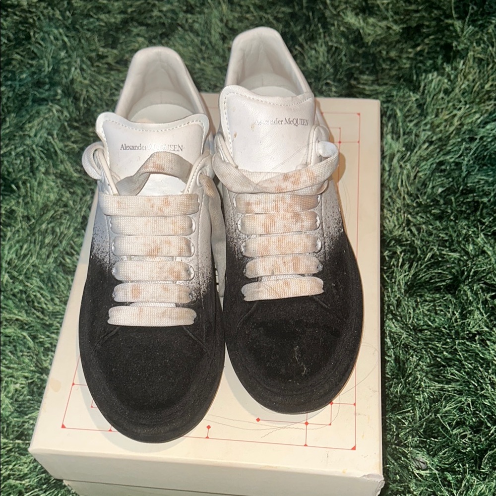 Alexander McQueen Ombré Black and White Sneakers